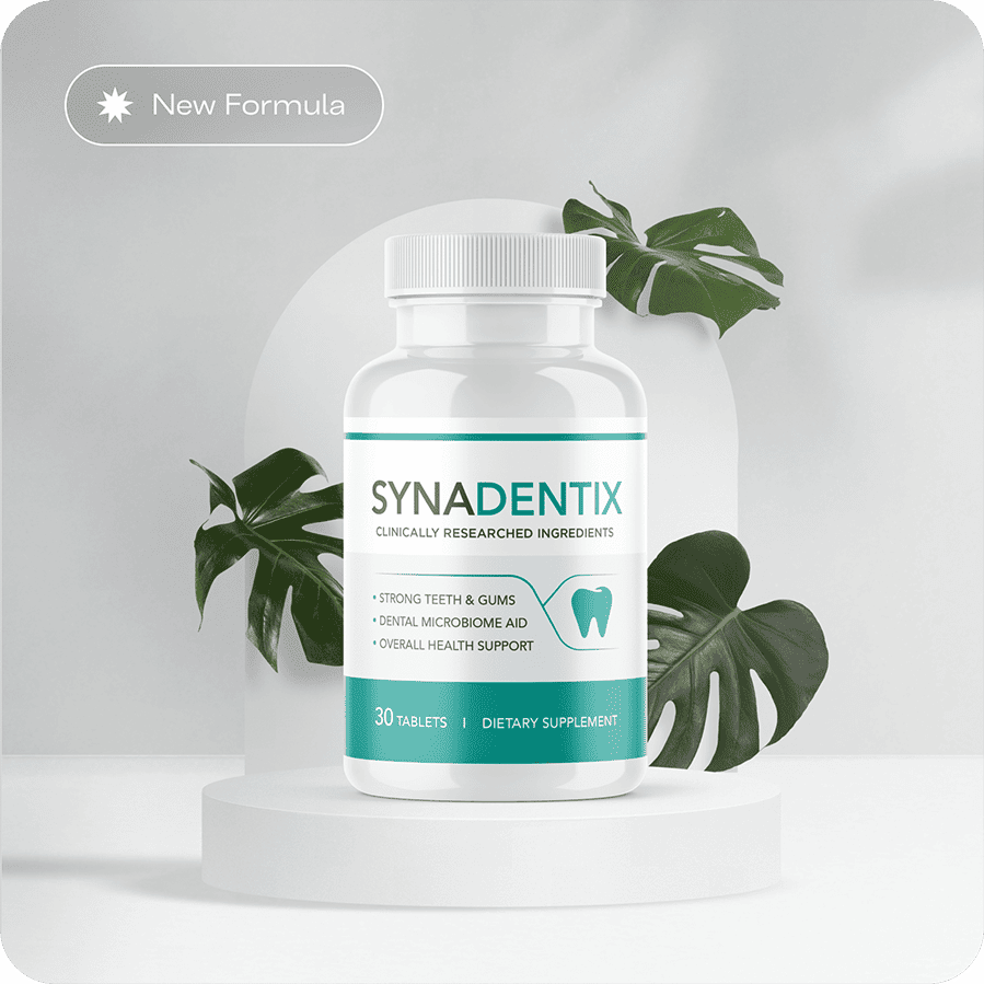 Synadentix nightly chewable oral microbiome supplement bottle